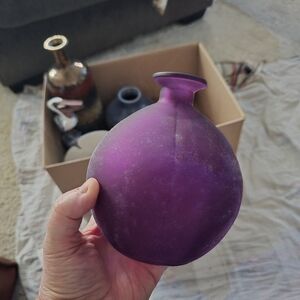 TJ Maxx Purple Vase, Good Condition, Textured Feel